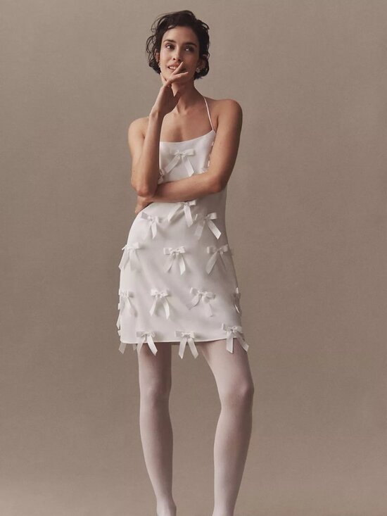 Anthropologie Dresses & Skirts - Anthropologie Hutch Halter Bow Mini Dress
